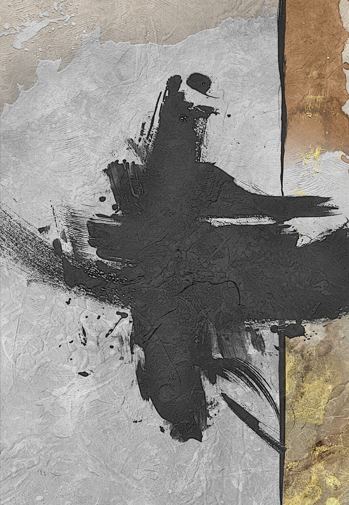 Black Path of Grace 9 Black Path of Grace abstract art by Steve Anderson
