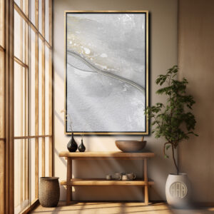 Ethereal Gold Path abstract art by Steve Anderson