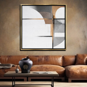 Golden Flow Single abstract art by Steve Anderson