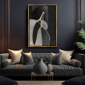 Golden Mindnight Allure abstract art by Steve Anderson