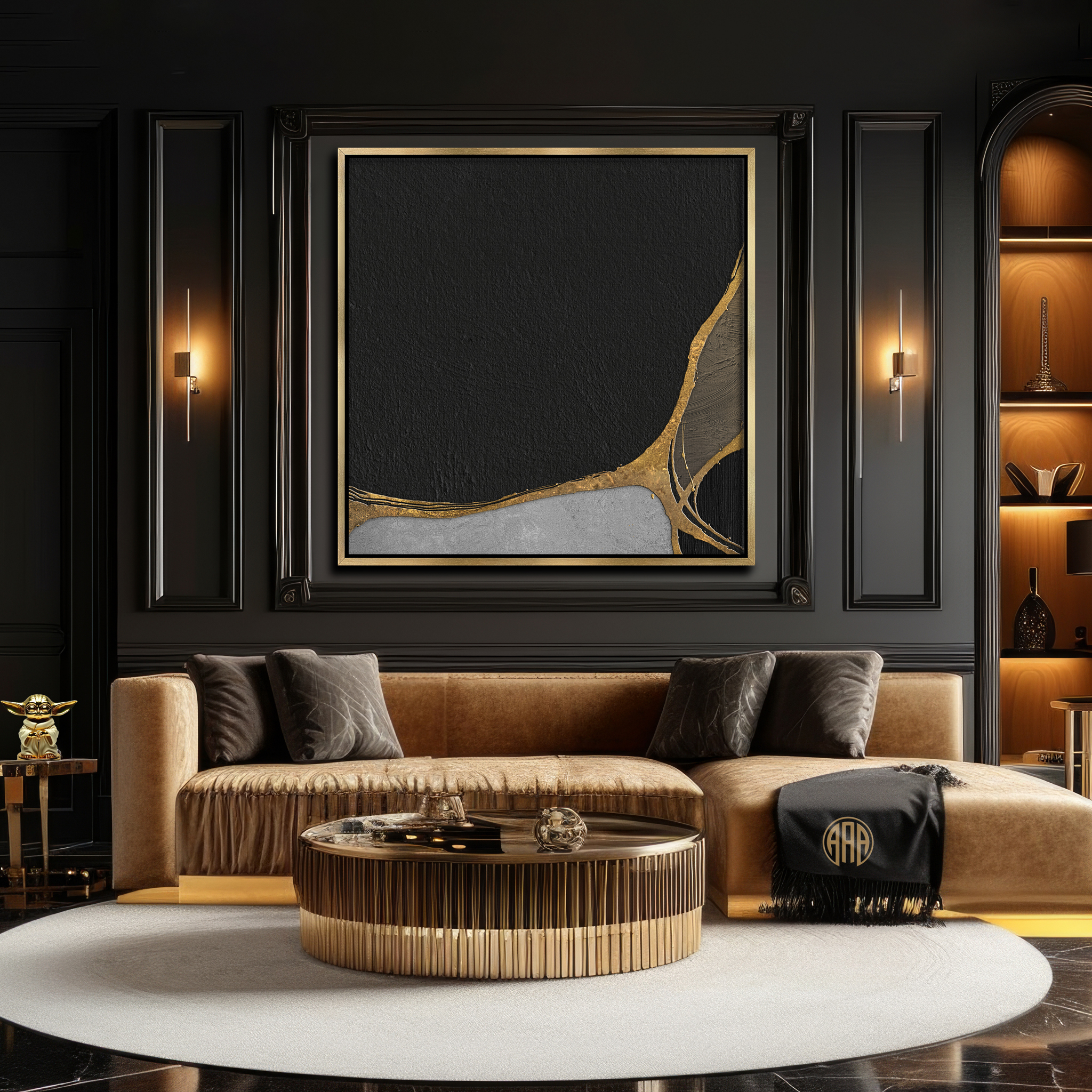 Midnight Elegance 6 Midnight Elegance abstract art by Steve Anderson