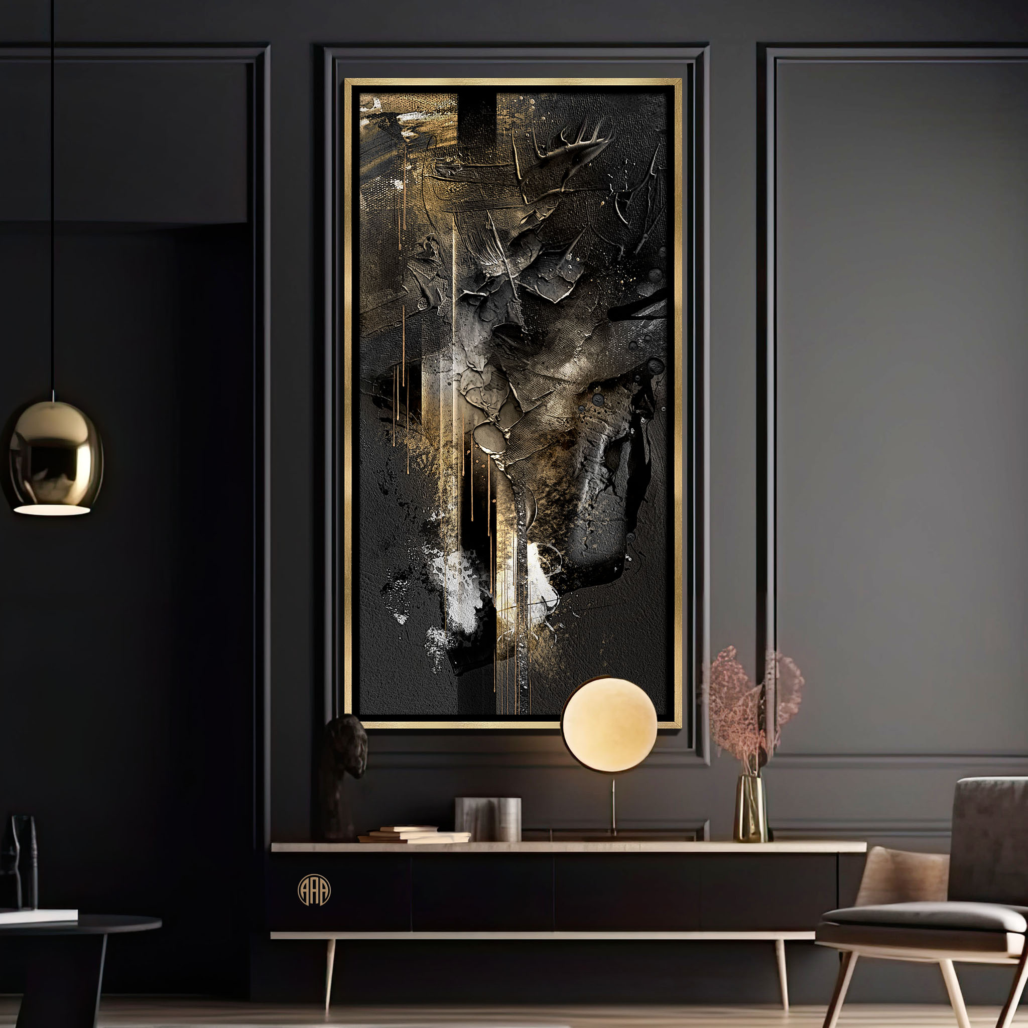 Midnight Gold 8 Midnight Gold abstract art by Steve Anderson