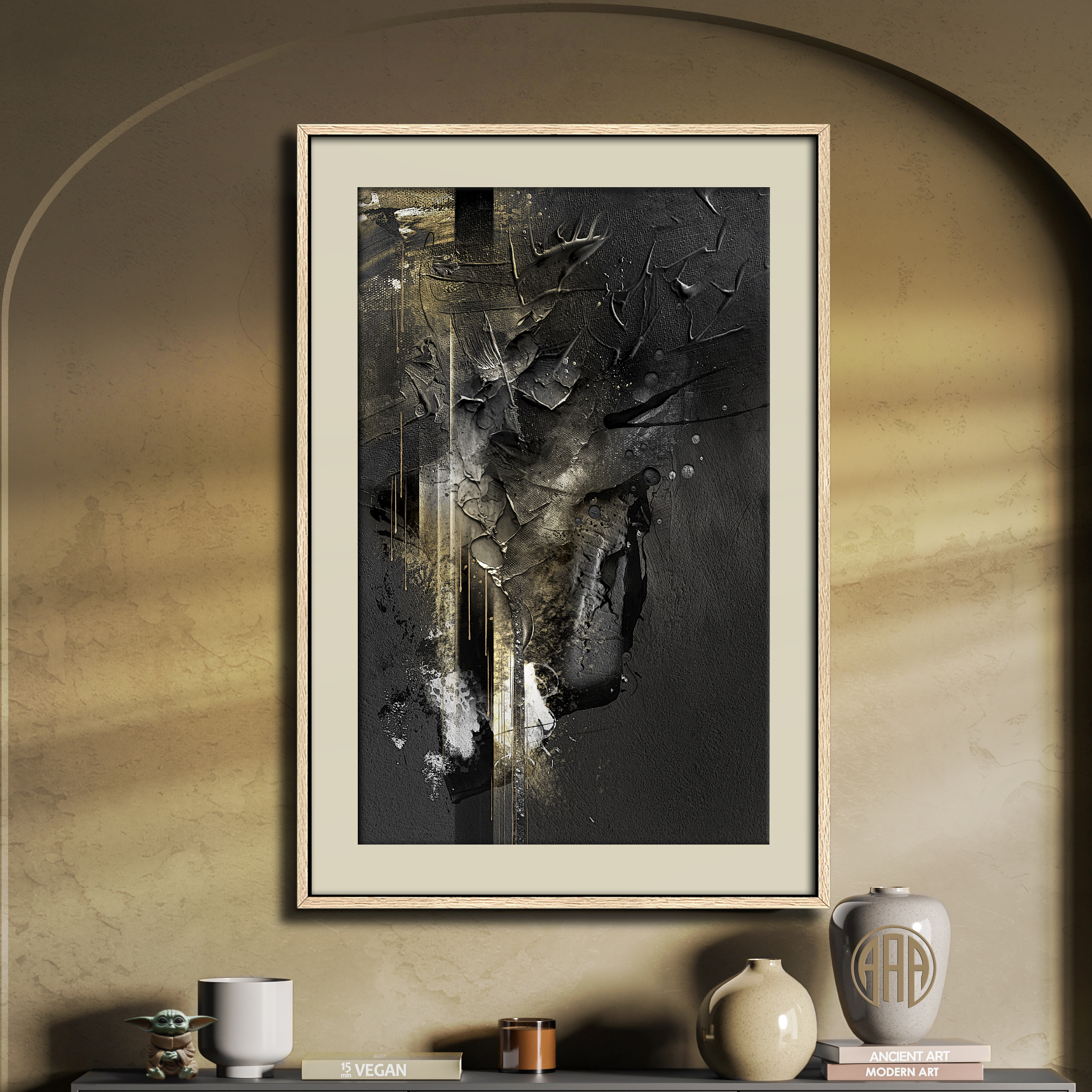 Midnight Gold 7 Midnight Gold abstract art by Steve Anderson