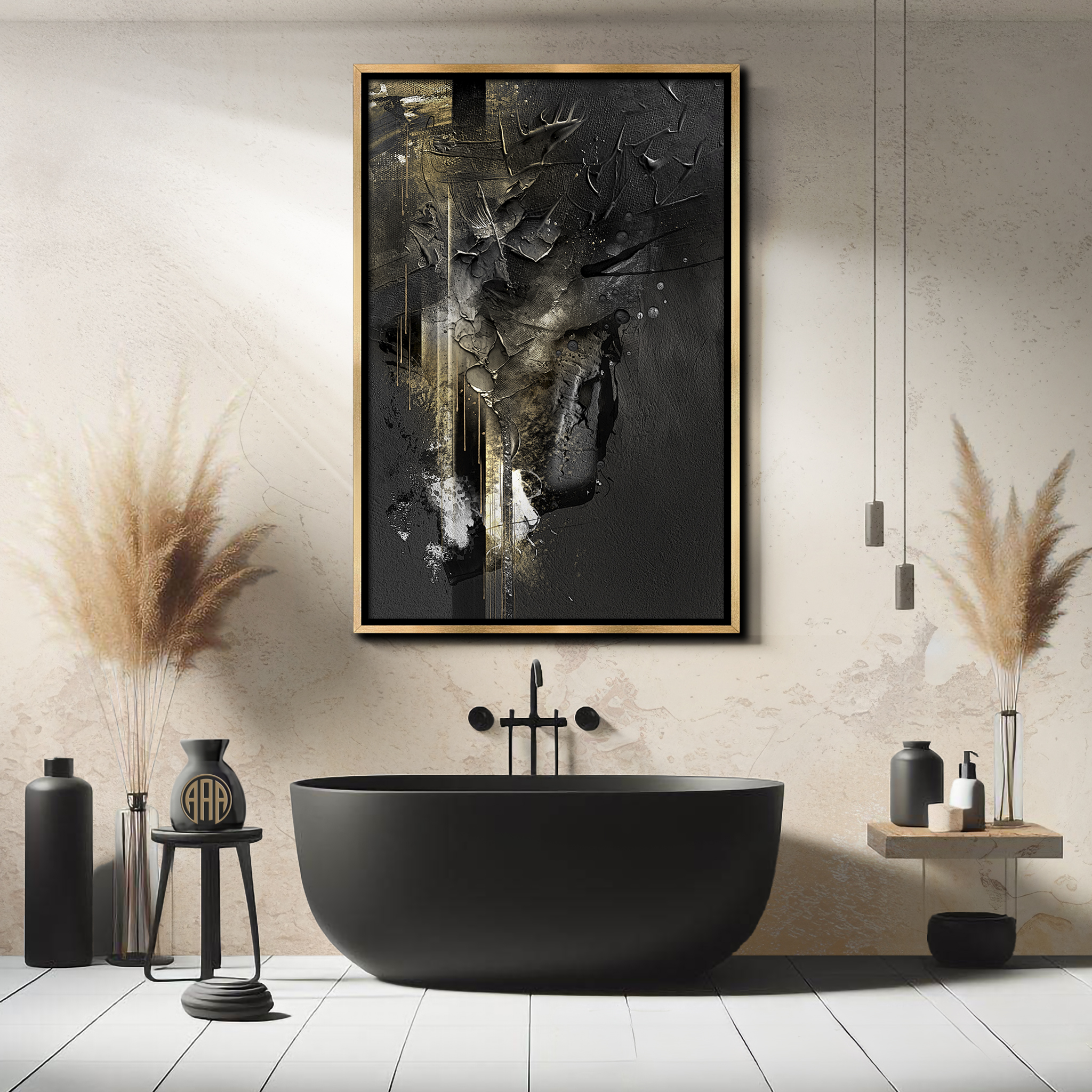 Midnight Gold 6 Midnight Gold abstract art by Steve Anderson