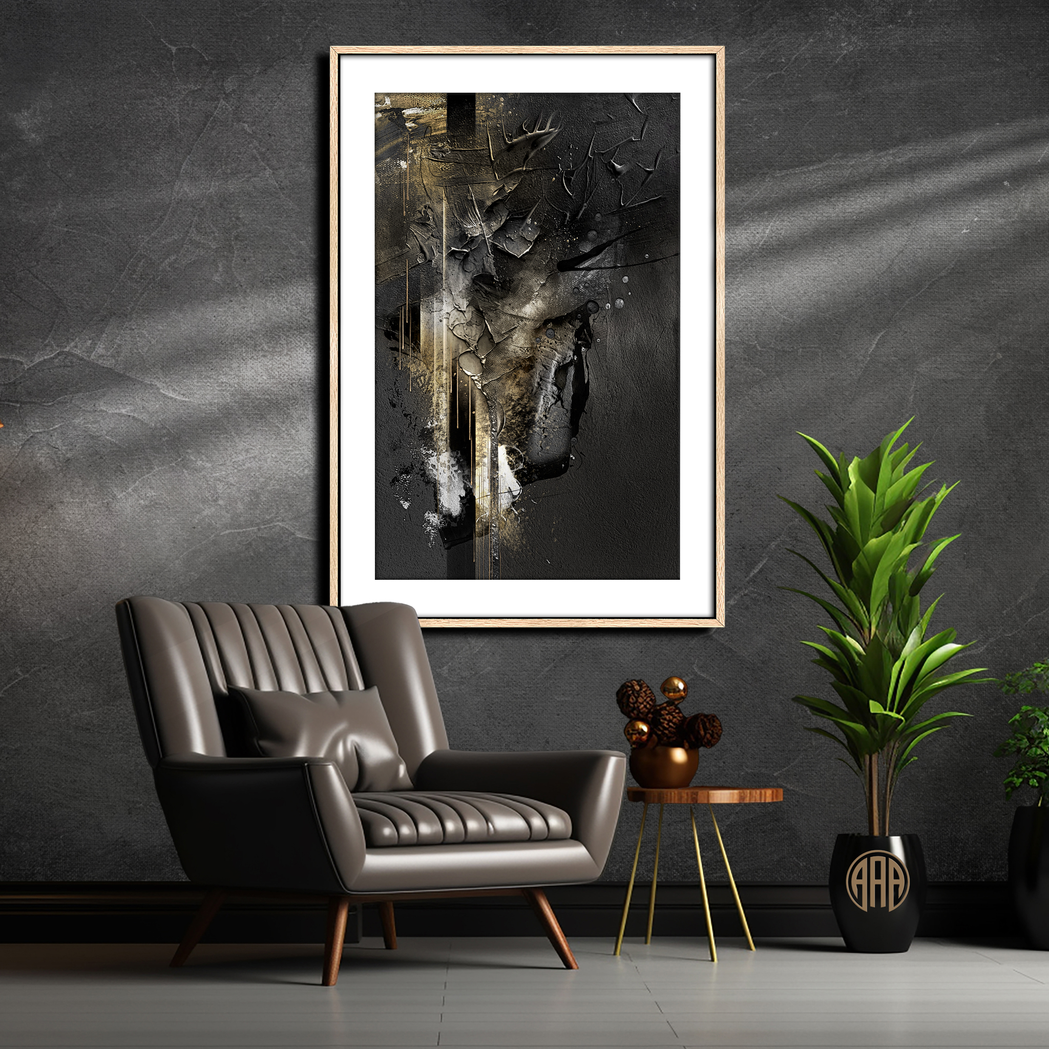 Midnight Gold 3 Midnight Gold abstract art by Steve Anderson