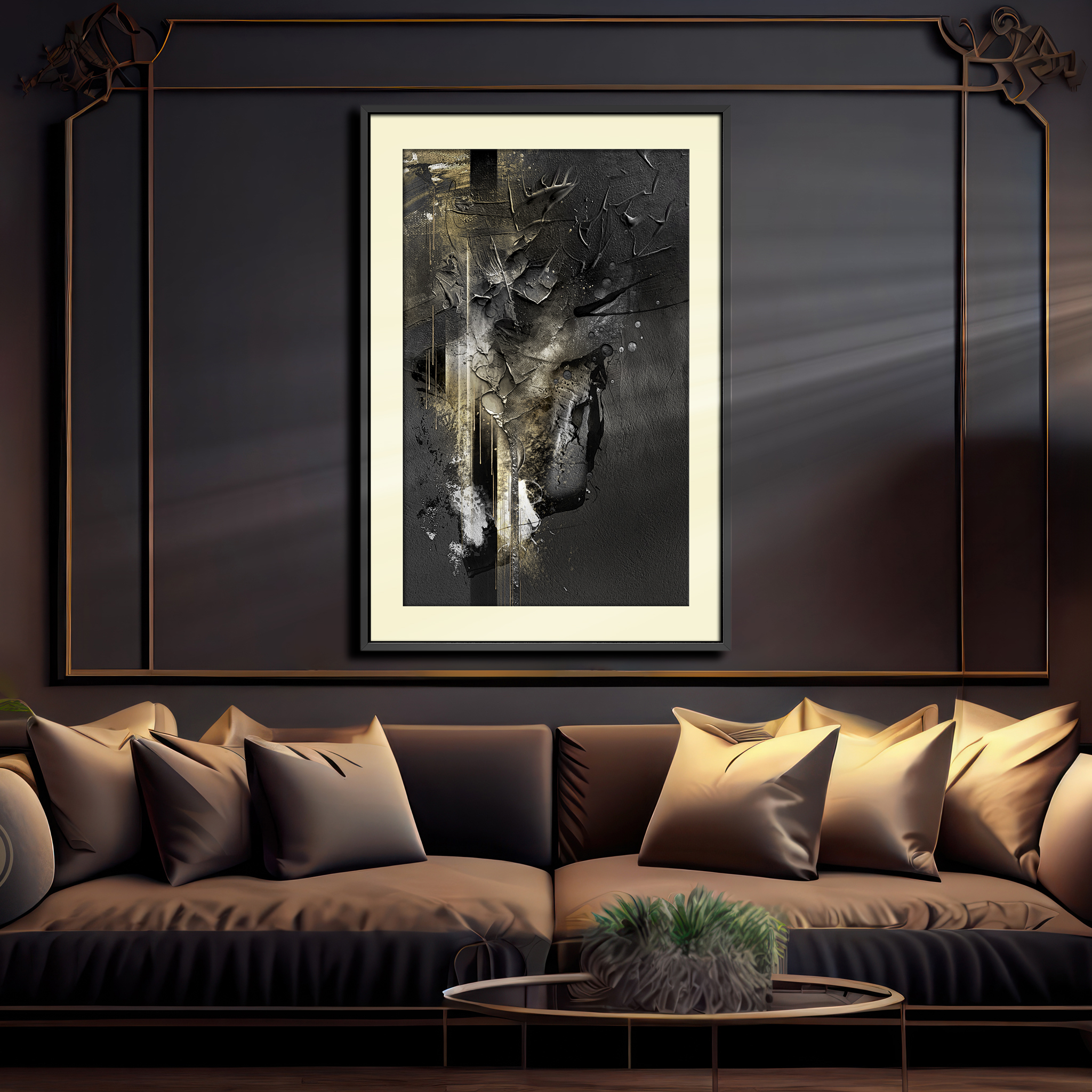 Midnight Gold 2 Midnight Gold abstract art by Steve Anderson