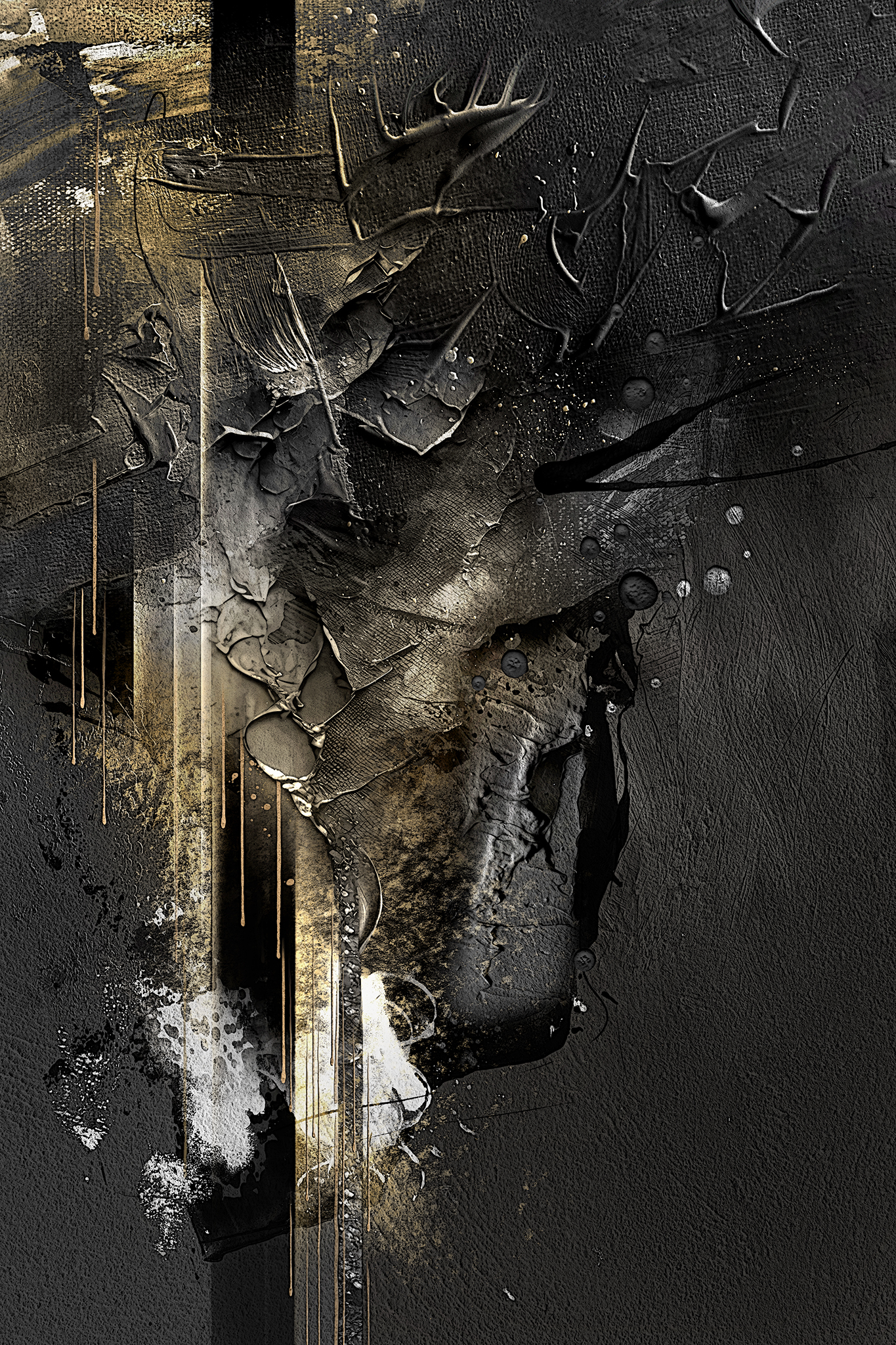 Midnight Gold 9 Midnight Gold abstract art by Steve Anderson