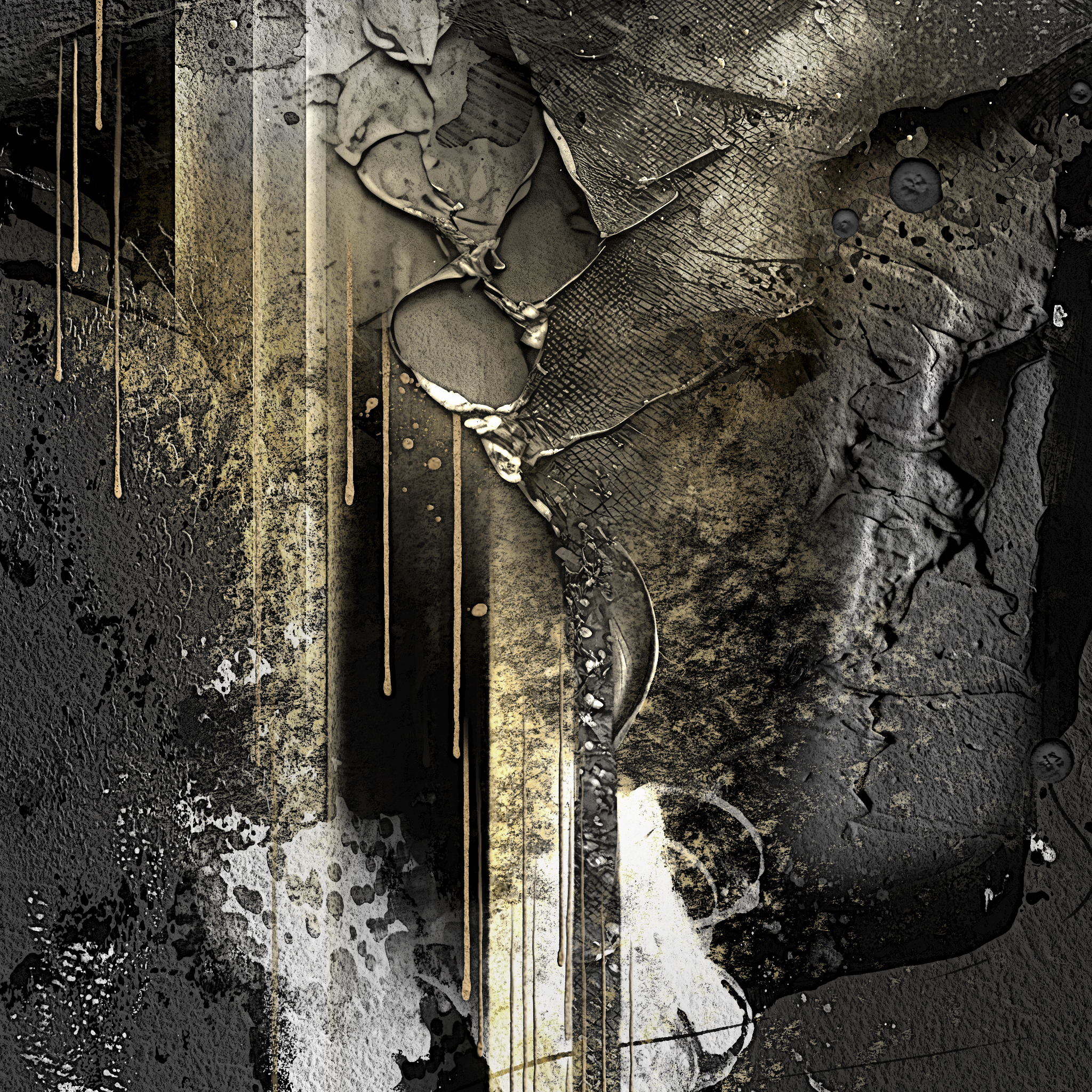 Midnight Gold 10 Midnight Gold abstract art detail by Steve Anderson