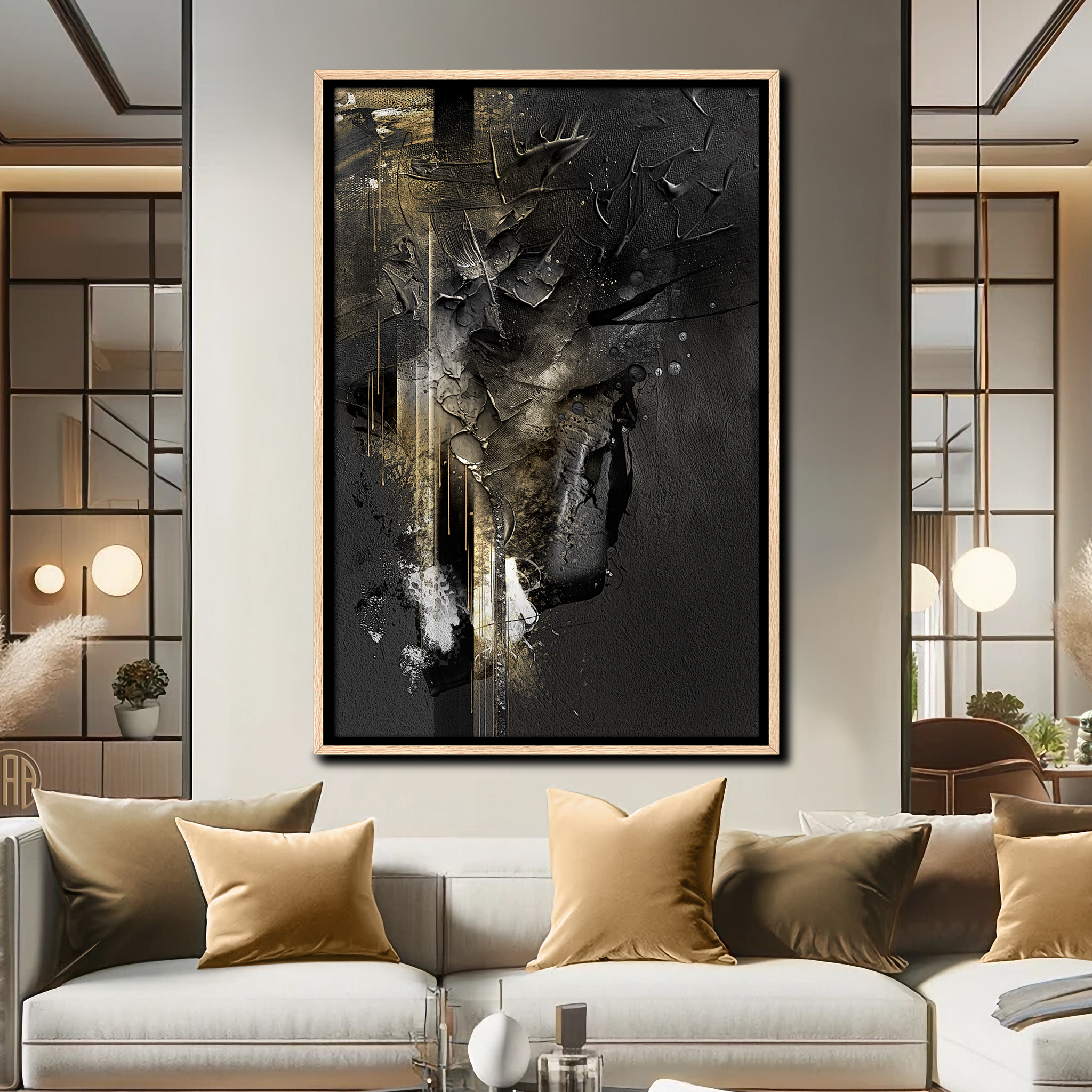 Midnight Gold 1 Midnight Gold abstract art by Steve Anderson