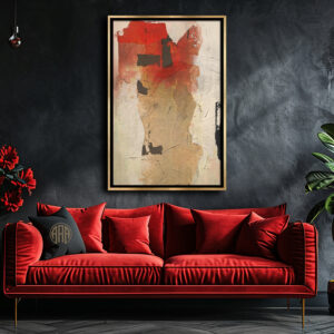 Red Reverie abstract art by Steve Anderson