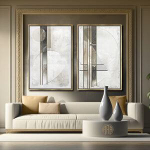 Terra Tranquility Set of 2 abstract art by Steve Anderson