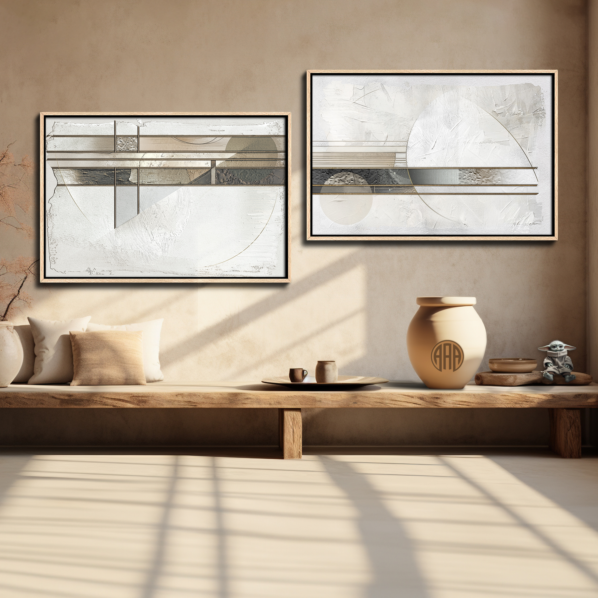 Terra Tranquility (Set of 2) 3 Terra Tranquility Set of 2 abstract art by Steve Anderson