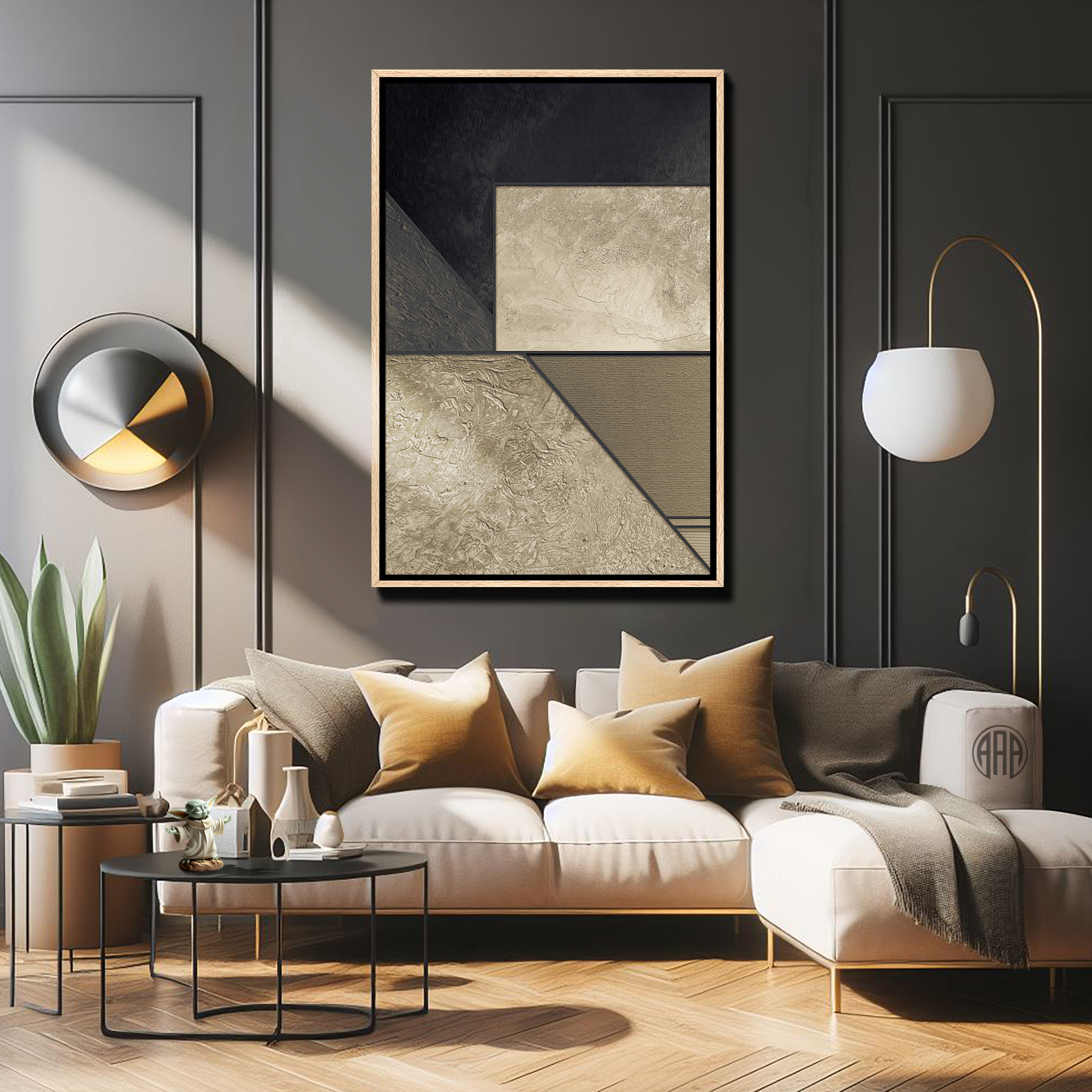 Textured Gold Horizons 7 Textured Gold Horizons abstract art by Steve Anderson