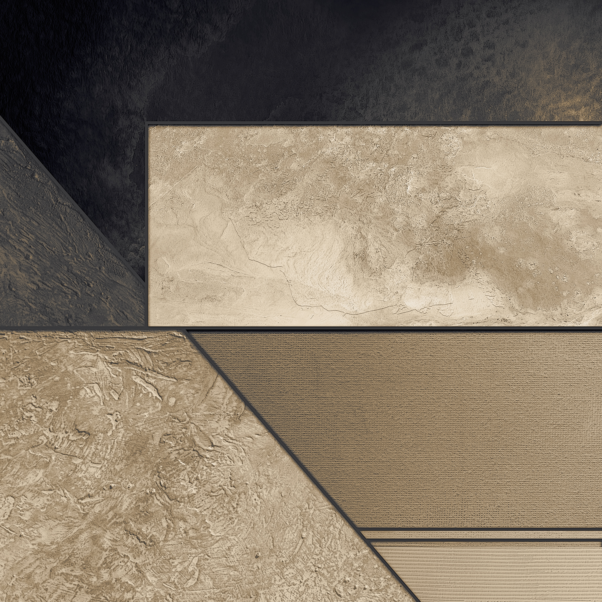 Textured Gold Horizons 3 Textured Gold Horizons abstract art by Steve Anderson