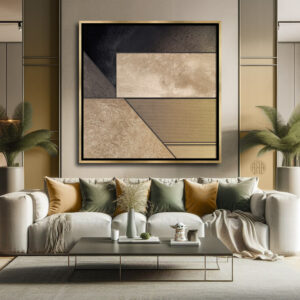 Textured Gold Horizons abstract art by Steve Anderson