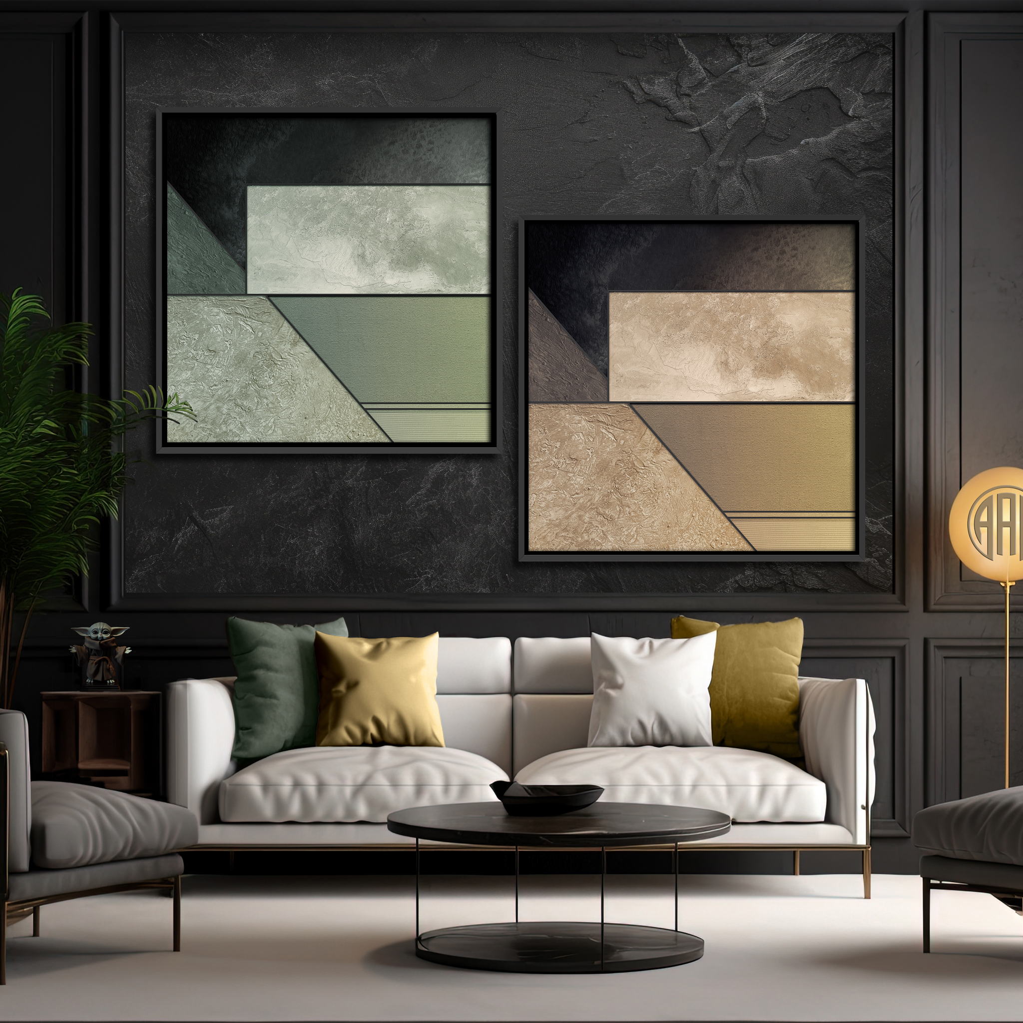 Textured Gold Horizons 8 Textured Gold Horizons abstract art by Steve Anderson