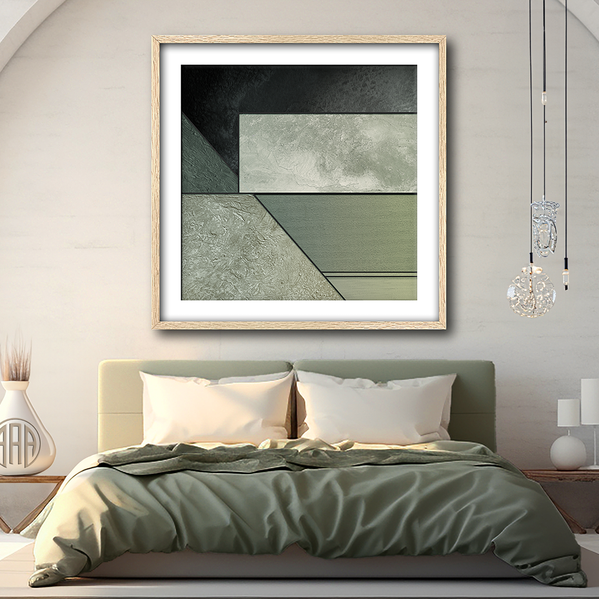 Textured Sage Horizons 2 Textured Sage Horizons abstract art by Steve Anderson